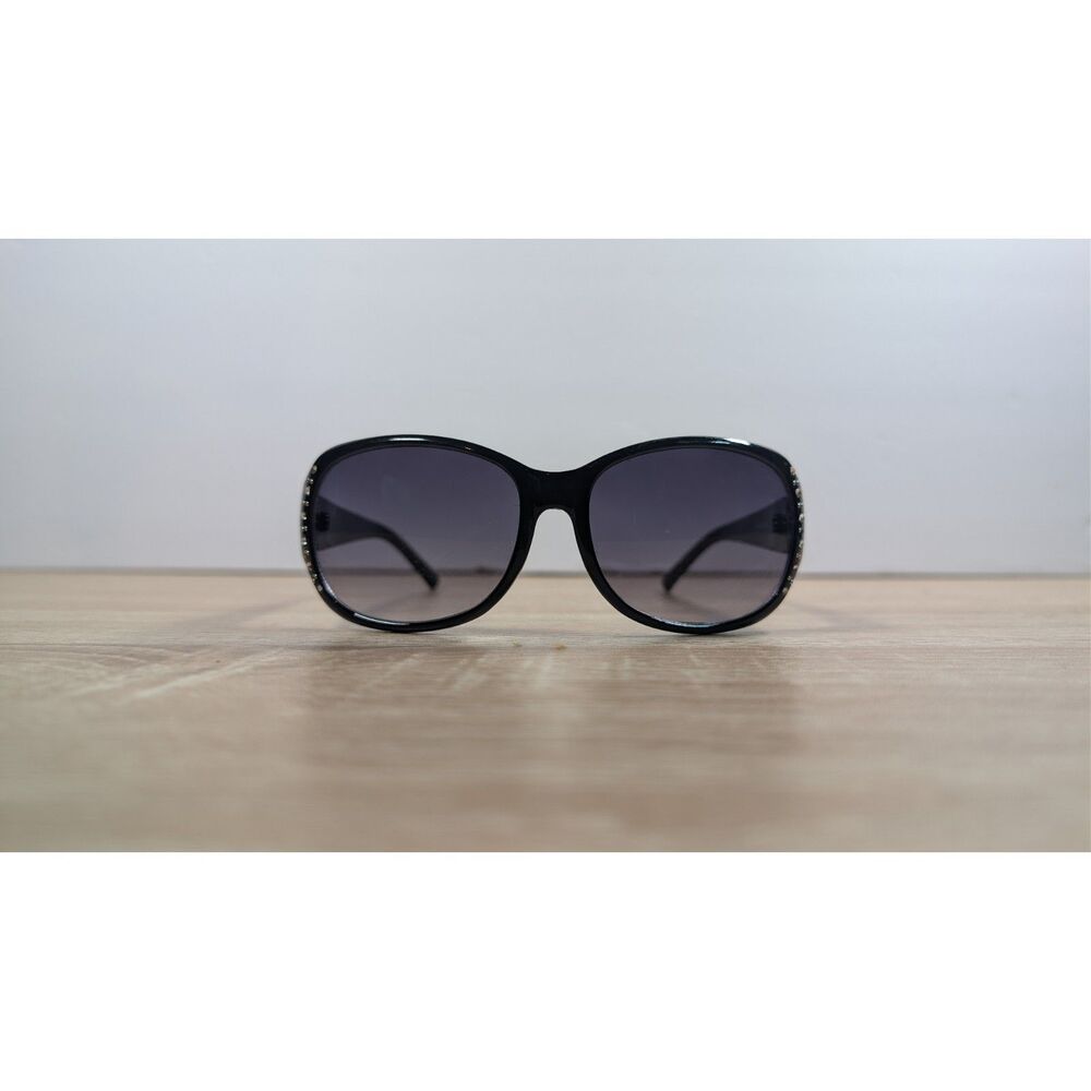 Black Womens Sunglasses Rhinestone Accent Oval Frames WAP81SG05